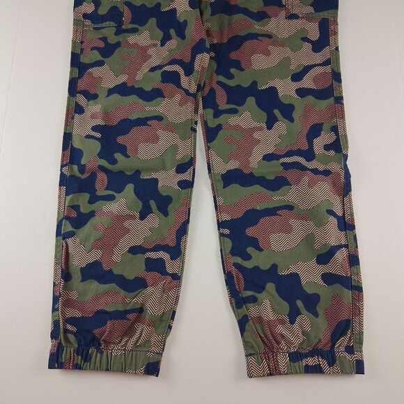 Lands End Iron Knee Stretch Jogger Pants Boys XL Husky Almond Bisque Camo - Picture 3 of 8